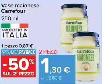 Carrefour Carrefour Vaso maionese 250ml offerta
