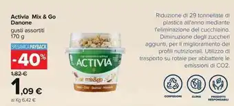 Carrefour Danone Activia Mix & Go 170g offerta