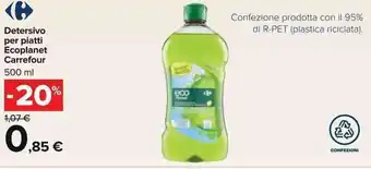 Carrefour Carrefour Detersivo per piatti Ecoplanet 500ml offerta