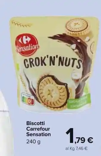 Carrefour Carrefour Sensation Biscotti 240g offerta