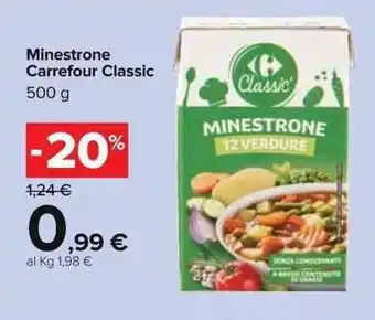 Carrefour Carrefour Classic Minestrone 500g offerta