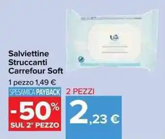 Carrefour Carrefour Soft Salviettine Struccanti offerta