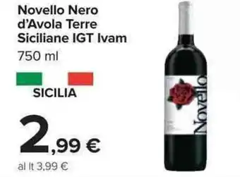 Novello Nero d'Avola Terre Siciliane IGT Ivam 750ml