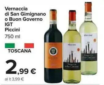 Carrefour Piccini Vernaccia di San Gimignano offerta