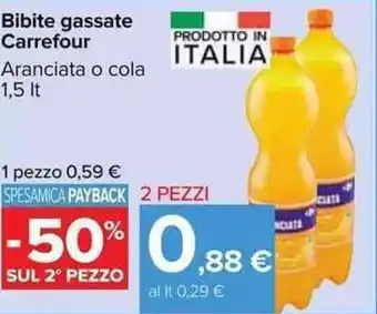 Carrefour Carrefour Bibite gassate 1,5lt offerta