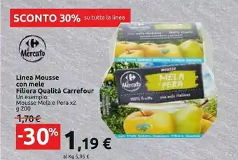 Carrefour Market Carrefour linea mousse con mele filiera qualita offerta