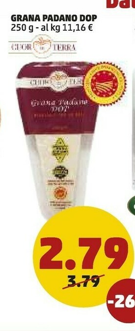 PENNY Grana padano dop offerta