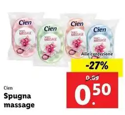 Lidl Cien Spugna massage offerta