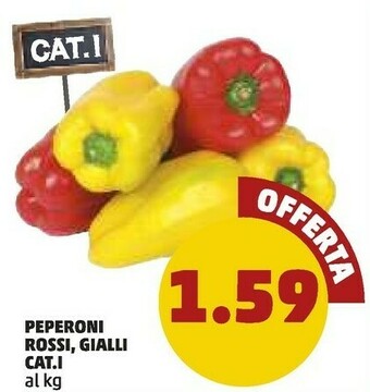 PENNY Peperoni rossi gialli offerta