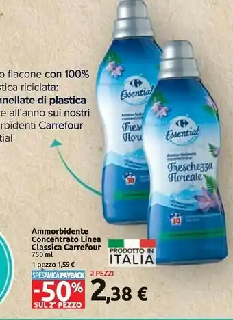 Carrefour Market Carrefour ammorbidente concentrato linea classica offerta