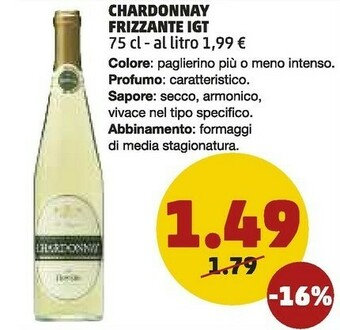PENNY Chardonnay frizzante igt offerta