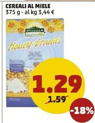 PENNY Cereali al miele 375 g offerta