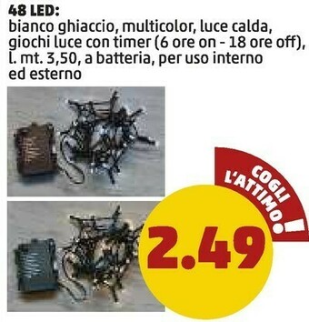 PENNY 48 led bianco ghiaccio offerta