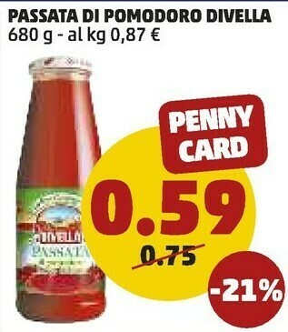 PENNY Passata di pomodoro 680 g(ml) offerta