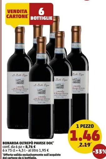 PENNY Bonarda oltrepo pavese doc offerta