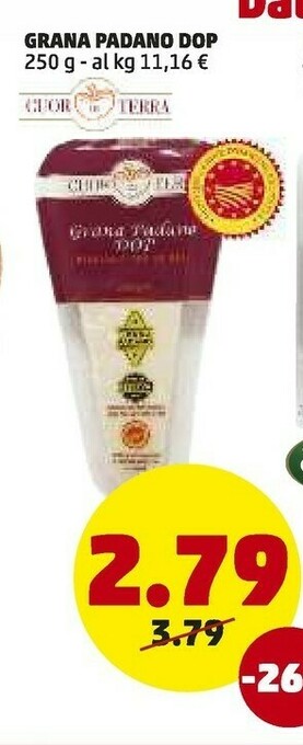 PENNY Grana padano dop offerta