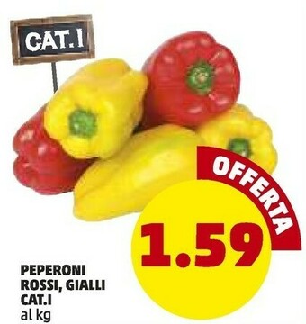 PENNY Peperoni rossi gialli offerta