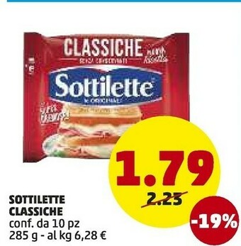 PENNY Sottilette le originali classiche 285 g(ml) offerta