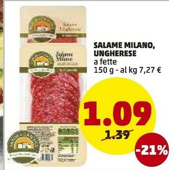 PENNY Salame milano offerta
