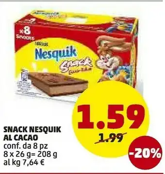 Nestlé - nesquik snack cacao-kakao 208 g(ml)