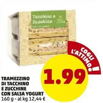 PENNY Tramezzino di tacchino e zucchine con salsa yogurt 160 g offerta