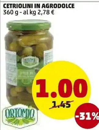 Cetriolini in agrodolce
