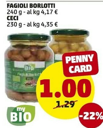 PENNY Fagioli borlotti offerta