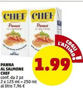 PENNY Panna al salmone chef offerta