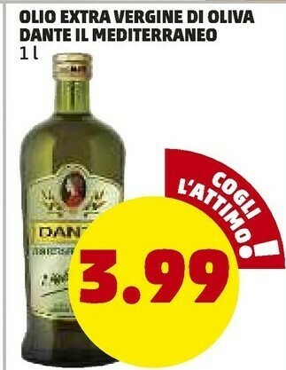 PENNY Dante - olio extra vergine di oliva 1000 g(ml) offerta