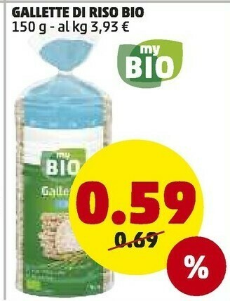 PENNY My bio - gallette riso 150 g offerta