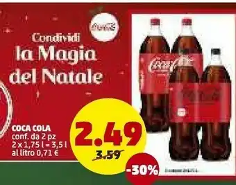 PENNY Coca-cola - coca-cola 1750 g(ml) offerta