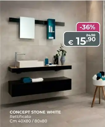 Pavimento concept stone white