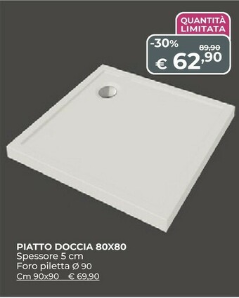 Piatto doccia 80x80