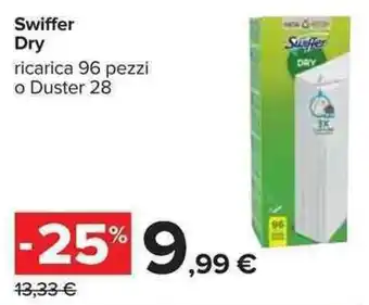 Carrefour Swiffer Dry 96 pezzi offerta