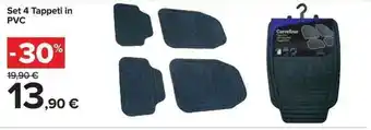 Set 4 Tappeti in PVC