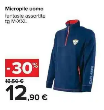 Carrefour Micropile uomo M-XXL offerta