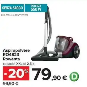 Carrefour Rowenta Aspirapolvere RO4823 XXL 2,5lt offerta