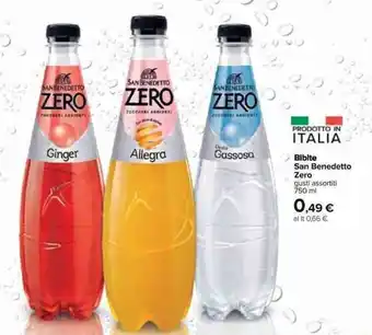 Carrefour San Benedetto Zero Bibite 750ml offerta