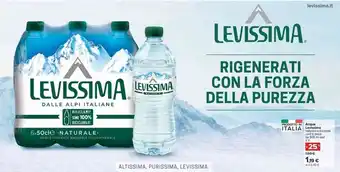 Carrefour Levissima Acqua 6 pezzi 500ml cad 3lt offerta