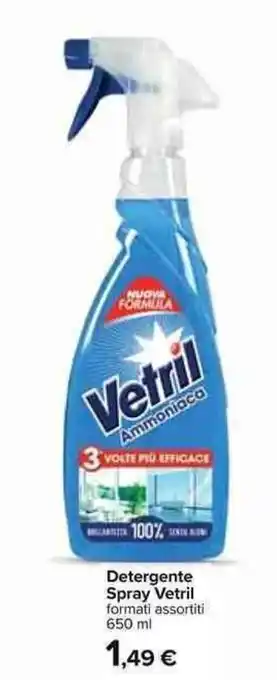 Carrefour Vetril Detergente Spray 650ml offerta