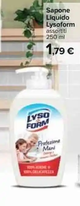 Carrefour Lysoform Sapone Liquido 250ml offerta