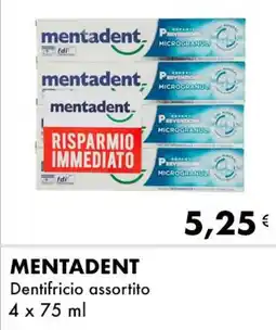 Iper Tosano MENTADENT Dentifricio assortito offerta