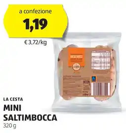 ALDI LA CESTA mini saltimbocca offerta