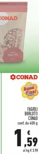 Conad Conad - fagioli borlotti offerta