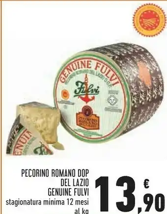 Conad Genuine fulvi pecorino romano dop del lazio offerta