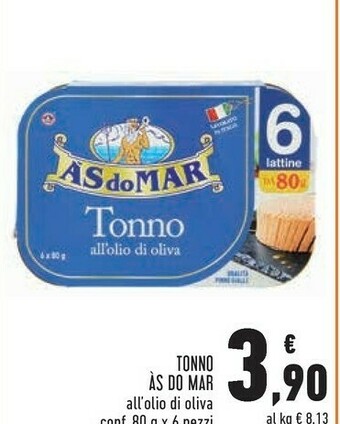 Conad Tonno all'olio di oliva 80 g(ml) offerta