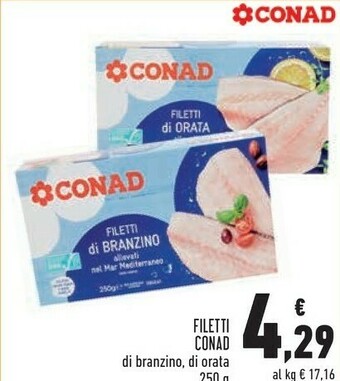Conad Conad - filetti di branzino offerta