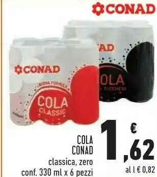 Conad Coca-cola - coca-cola zero 330 g(ml) offerta