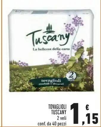 Conad Superstore Tuscany tovaglioli offerta