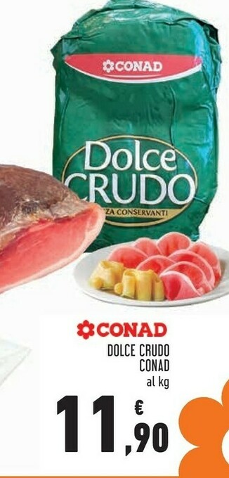 Conad Superstore Conad dolce crudo offerta